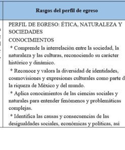 Una tabla con tres columnas: 