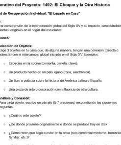 Captura de pantalla de un trabajo en español titulado 