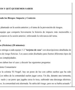 Un documento en español titulado 