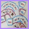 Flash cards sílabas simples (mayúsculas y minúsculas)