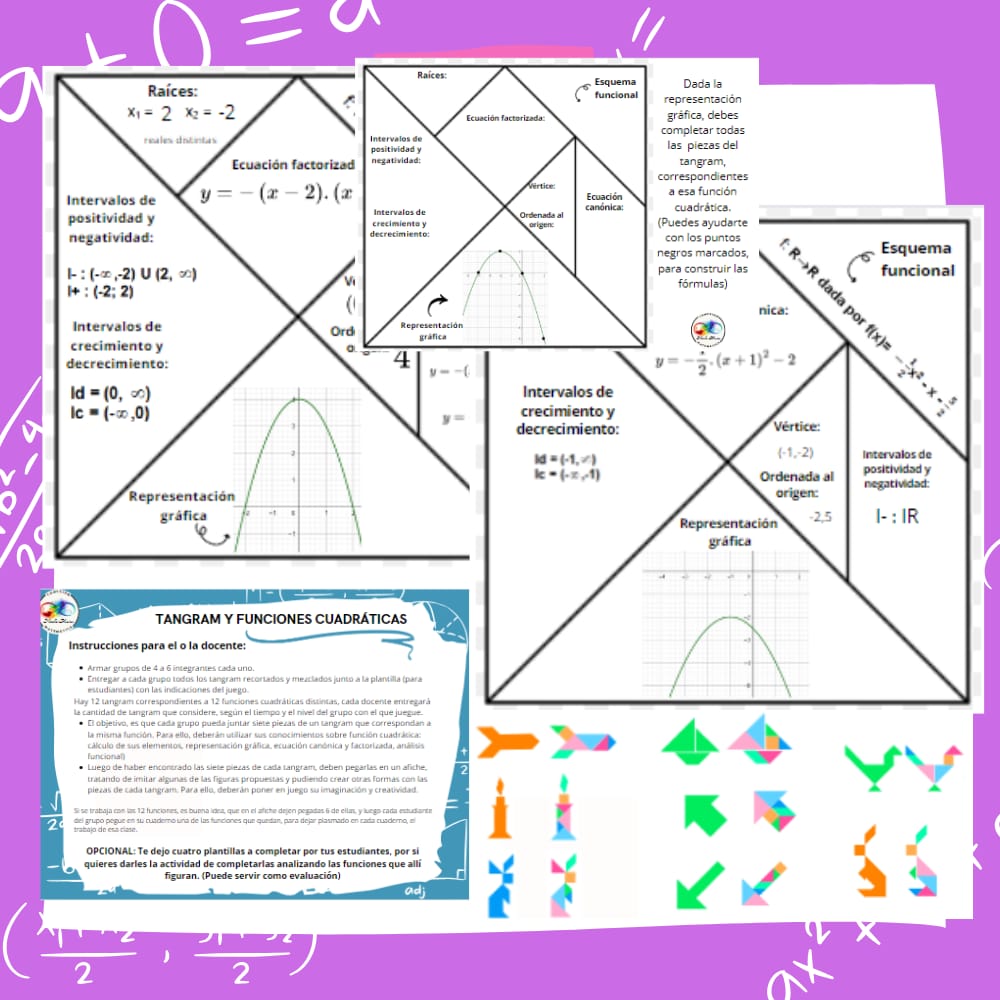 TANGRAM Y FUNCIONES CUADRÁTICAS 3 TANGRAM Y FUNCIONES CUADRÁTICAS - Imagen 3