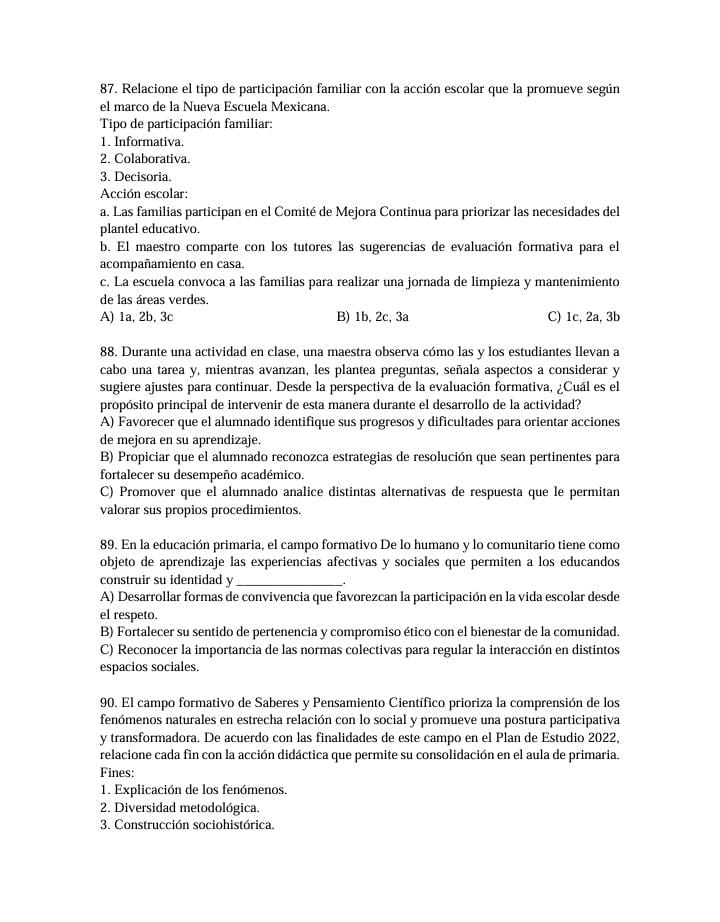 EXAMEN DE ADMISION DOCENTE EN LA EDUCACION BASICA NIVEL PRIMARIA 2026 6 EXAMEN DE ADMISION DOCENTE EN LA EDUCACION BASICA NIVEL PRIMARIA 2026 - Image 6
