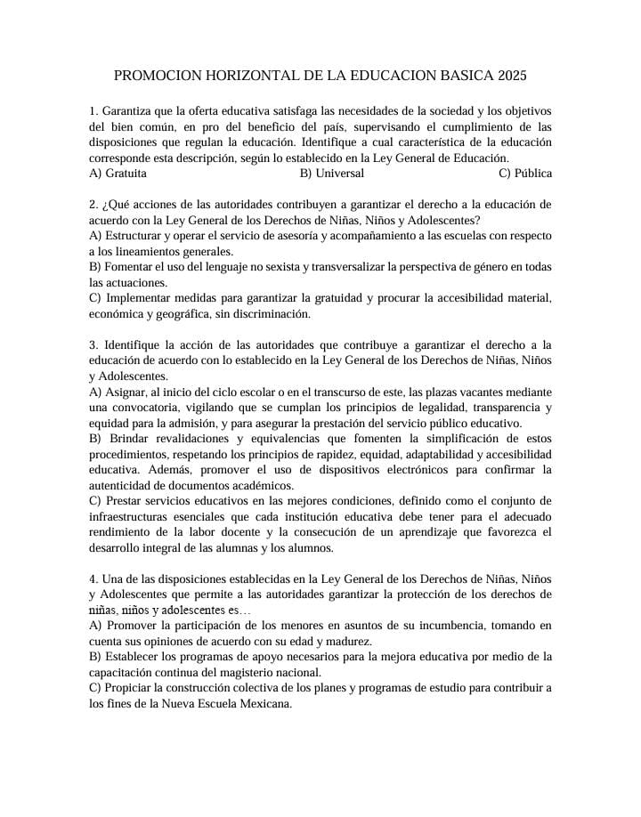 PAQUETE DE 6 EXAMENES PARA HORAS ADICIONALES, PROMOCION HORIZONTAL Y ADMISION 2 PAQUETE DE 6 EXAMENES PARA HORAS ADICIONALES, PROMOCION HORIZONTAL Y ADMISION - Image 2