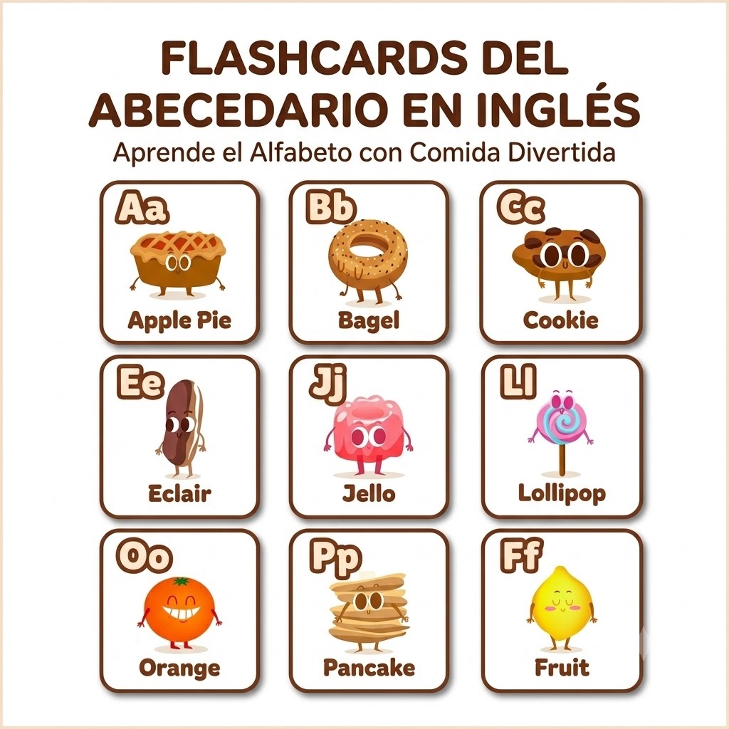 Flashcards del Abecedario en Inglés 1 Flashcards del Abecedario en Inglés