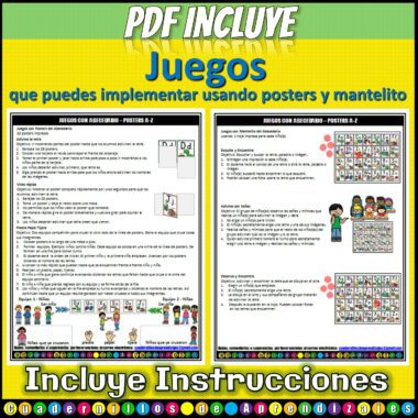 abecedario alfabeto posters mantelito juegos imprimibles letras cuadernillos 4