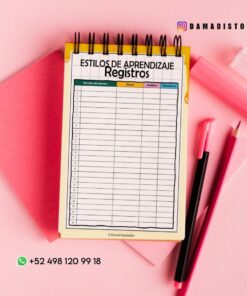 Un cuaderno de espiral con la etiqueta 
