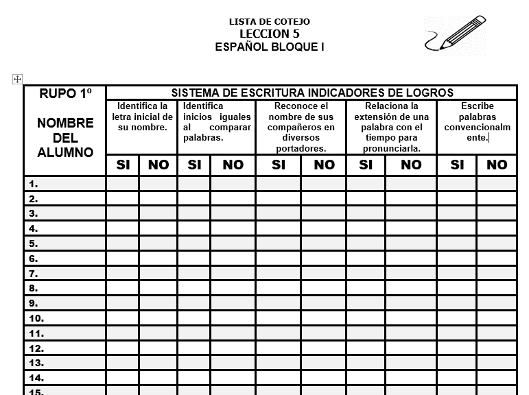 actividades con listas de cotejo de primaria