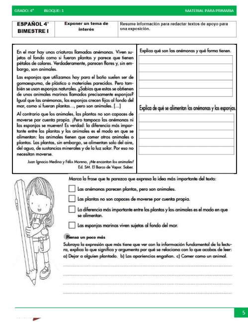 Cuadernillo De Actividades Para Cuarto Grado De Primaria Sexiz Pix