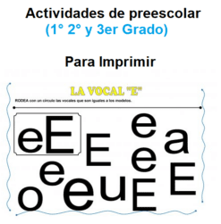 actividades de preescolar para imprimir