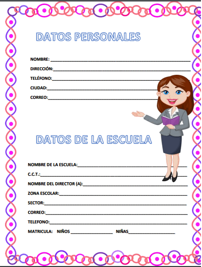 agendas para maestras bonitas