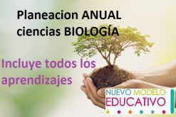 Planeacion Anual Ciencias BIOLOGÍA