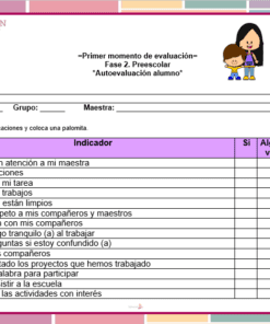 autoevaluacion del alumno evaluacion primer momento