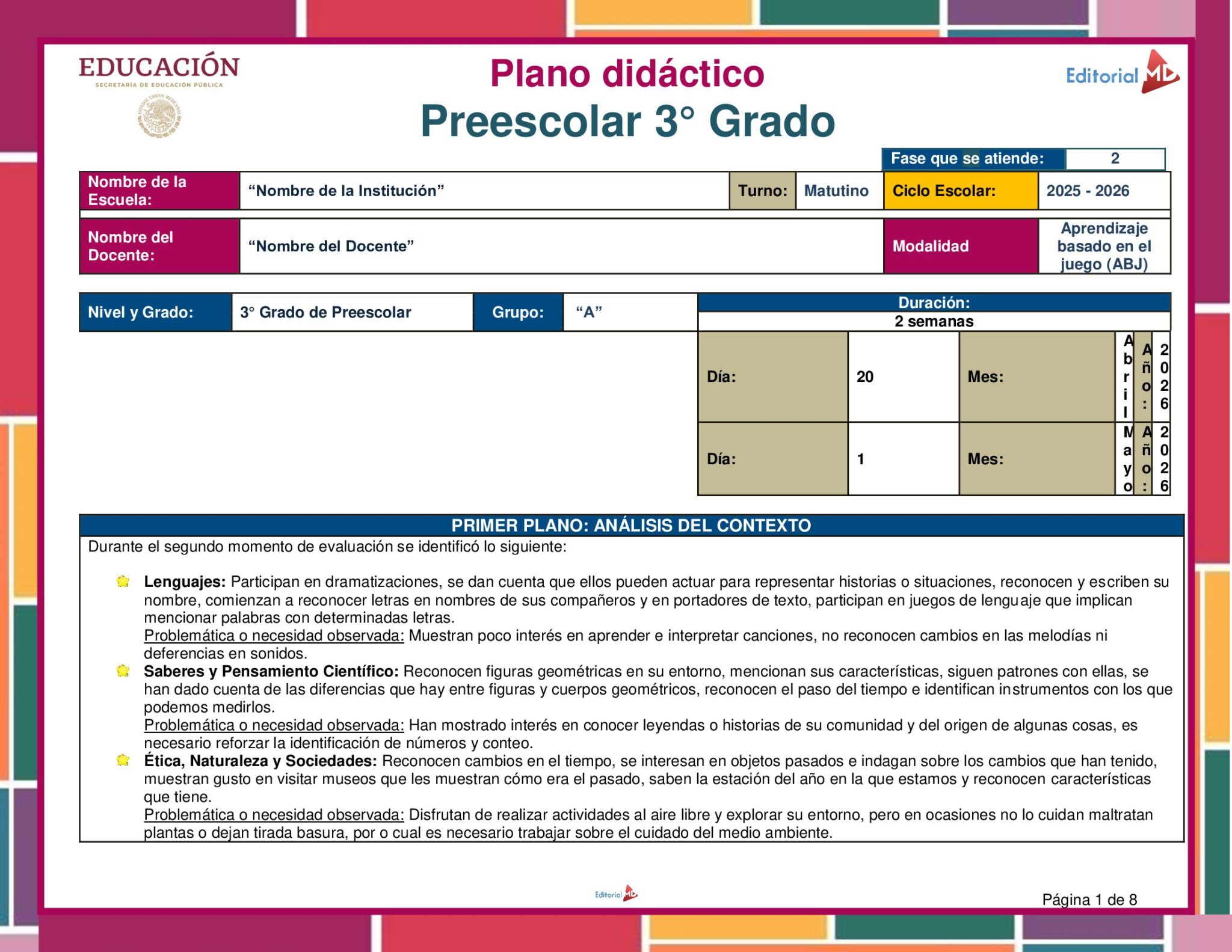 Planeación Jugamos Loterías para Preescolar 2 Planeación Jugamos Loterías para Preescolar - Image 2