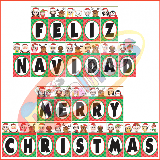 banderines navidad