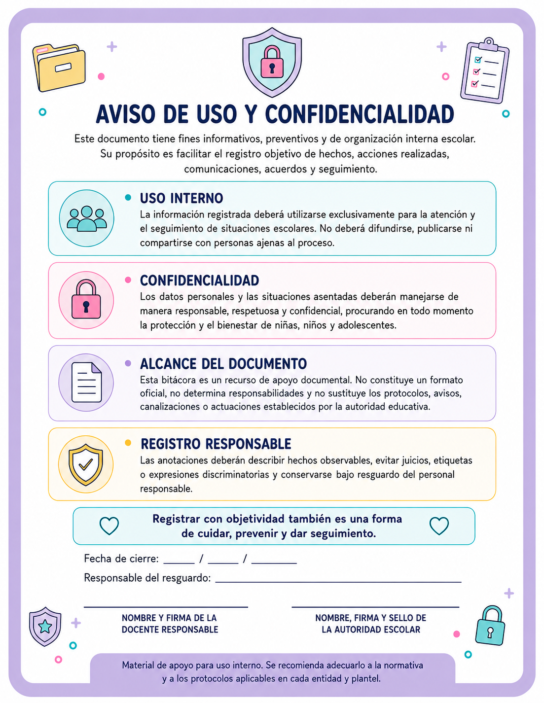BITACORA DE INCIDENCIAS, ATENCIÓN Y SEGUIMIENTO ESCOLAR 5 BITACORA DE INCIDENCIAS, ATENCIÓN Y SEGUIMIENTO ESCOLAR - Imagen 5
