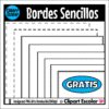 GRATIS Bordes Sencillos Clipart Escolar