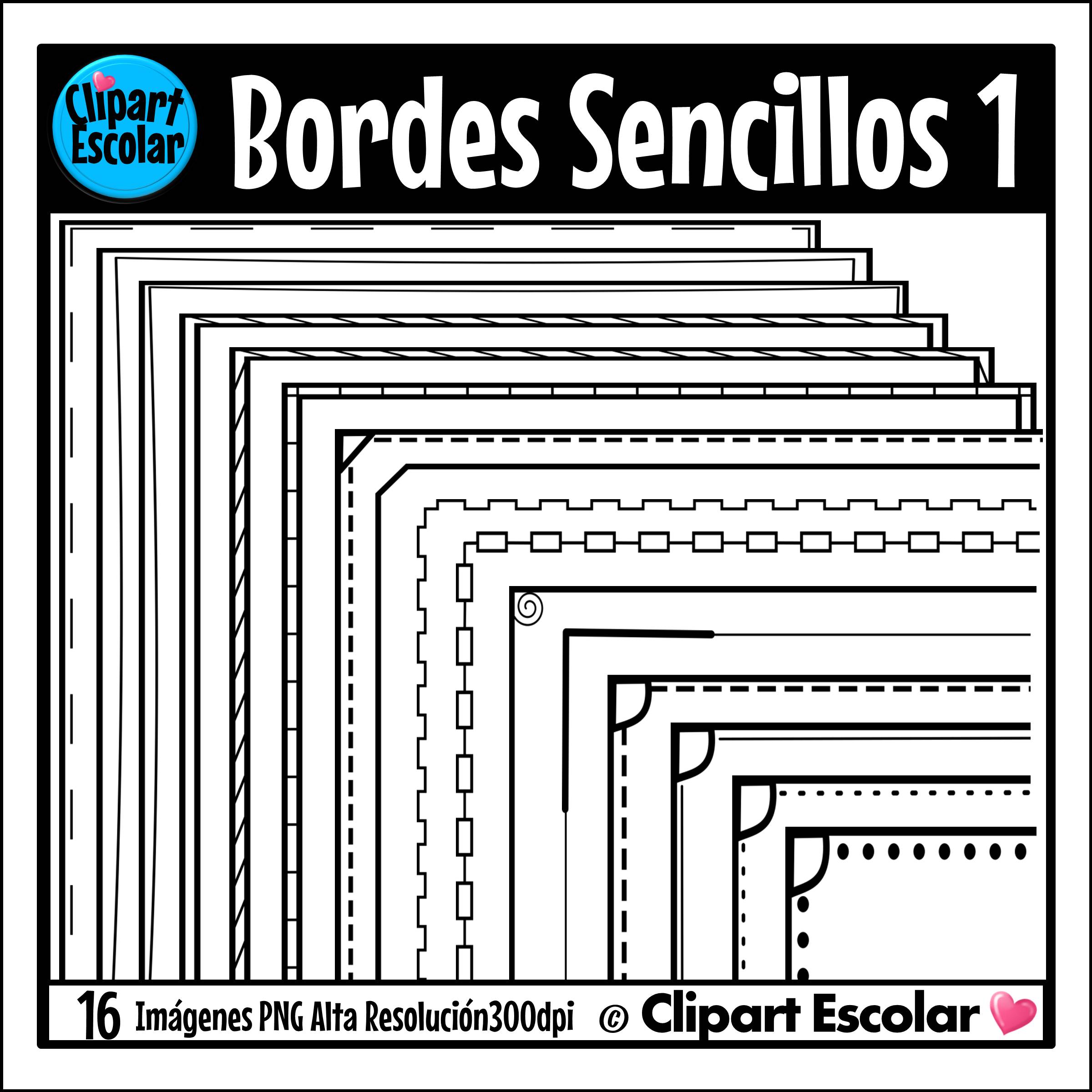 Bordes Sencillos 1 Clipart Escolar 1 Bordes Sencillos 1 Clipart Escolar