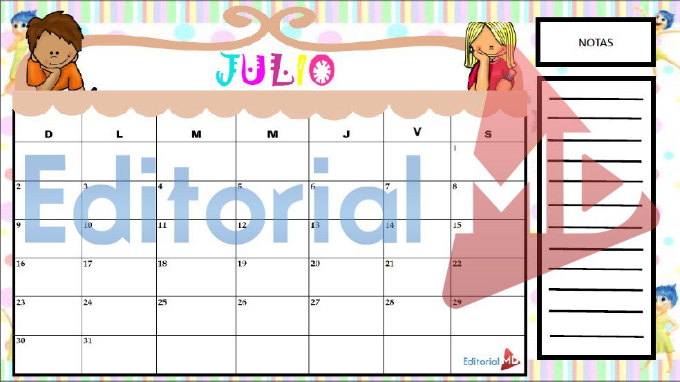 calendarios para imprimir
