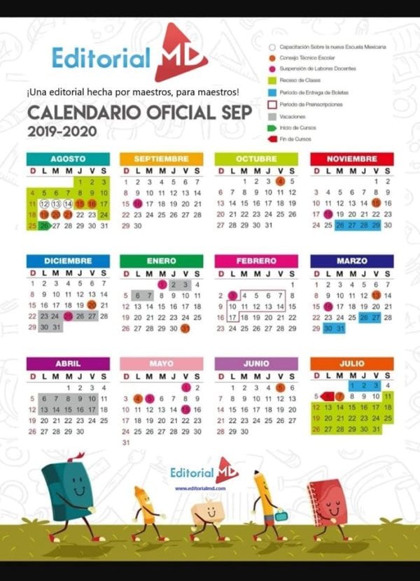 Calendario Escolar 2019 Santa Fe: Descarga e Imprime Calendario Escolar 2019 Santa Fe: Descarga e Imprime