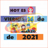 Calendario Móvil 3 Colorida imagen educativa que presenta la frase