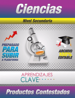 Productos Del Curso Aprendizajes Clave Ciencias Secundaria