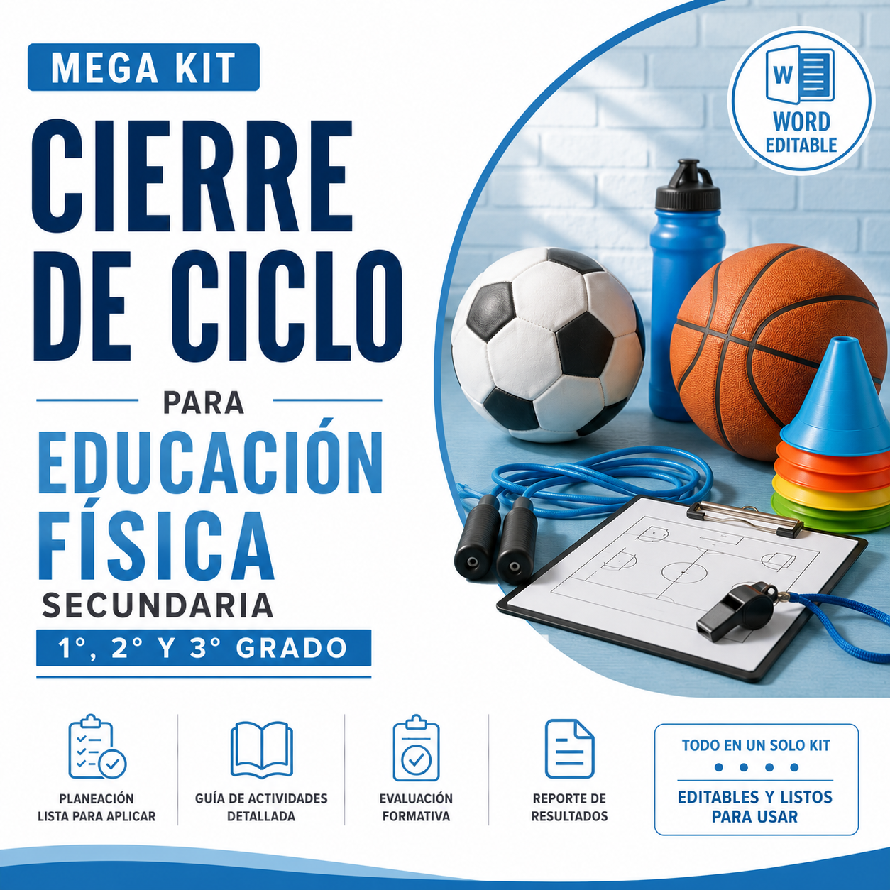 Mega Kit de Cierre de Ciclo para Educación Física Secundaria 2026-2027 | Planeación, Guía de Actividades, Evaluación y Reporte | Word Editable 1 Mega Kit de Cierre de Ciclo para Educación Física Secundaria 2026-2027 | Planeación, Guía de Actividades, Evaluación y Reporte | Word Editable