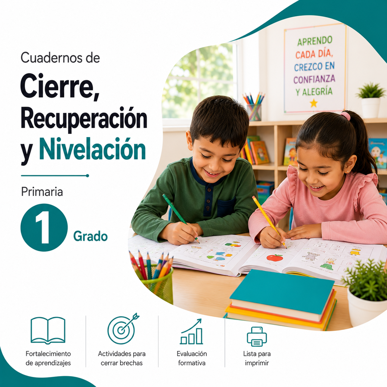 Cuadernos de Cierre, Recuperación y Nivelación 2026-2027 1° Primaria | Material Digital NEM 1 Cuadernos de Cierre, Recuperación y Nivelación 2026-2027 1° Primaria | Material Digital NEM