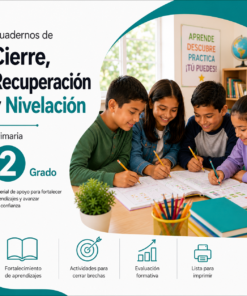 Cuadernos de Cierre, Recuperación y Nivelación 2026-2027 2° Primaria | Material Digital NEM