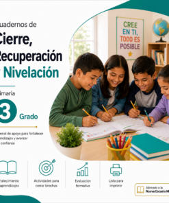 Cuadernos de Cierre, Recuperación y Nivelación 2026-2027 3° Primaria | Material Digital NEM