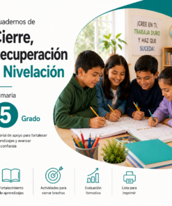 Cuadernos de Cierre, Recuperación y Nivelación 2026-2027 5° Primaria | Material Digital NEM