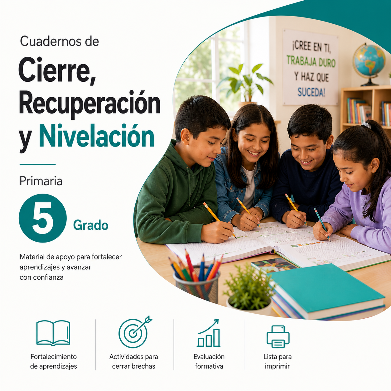 Cuadernos de Cierre, Recuperación y Nivelación 2026-2027 5° Primaria | Material Digital NEM 1 Cuadernos de Cierre, Recuperación y Nivelación 2026-2027 5° Primaria | Material Digital NEM
