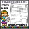 Organización e Interpretación de Datos Estadística Matemáticas Primaria 9 Hoja de trabajo educativa colorida en español con una niña sosteniendo un portapapeles. Texto: