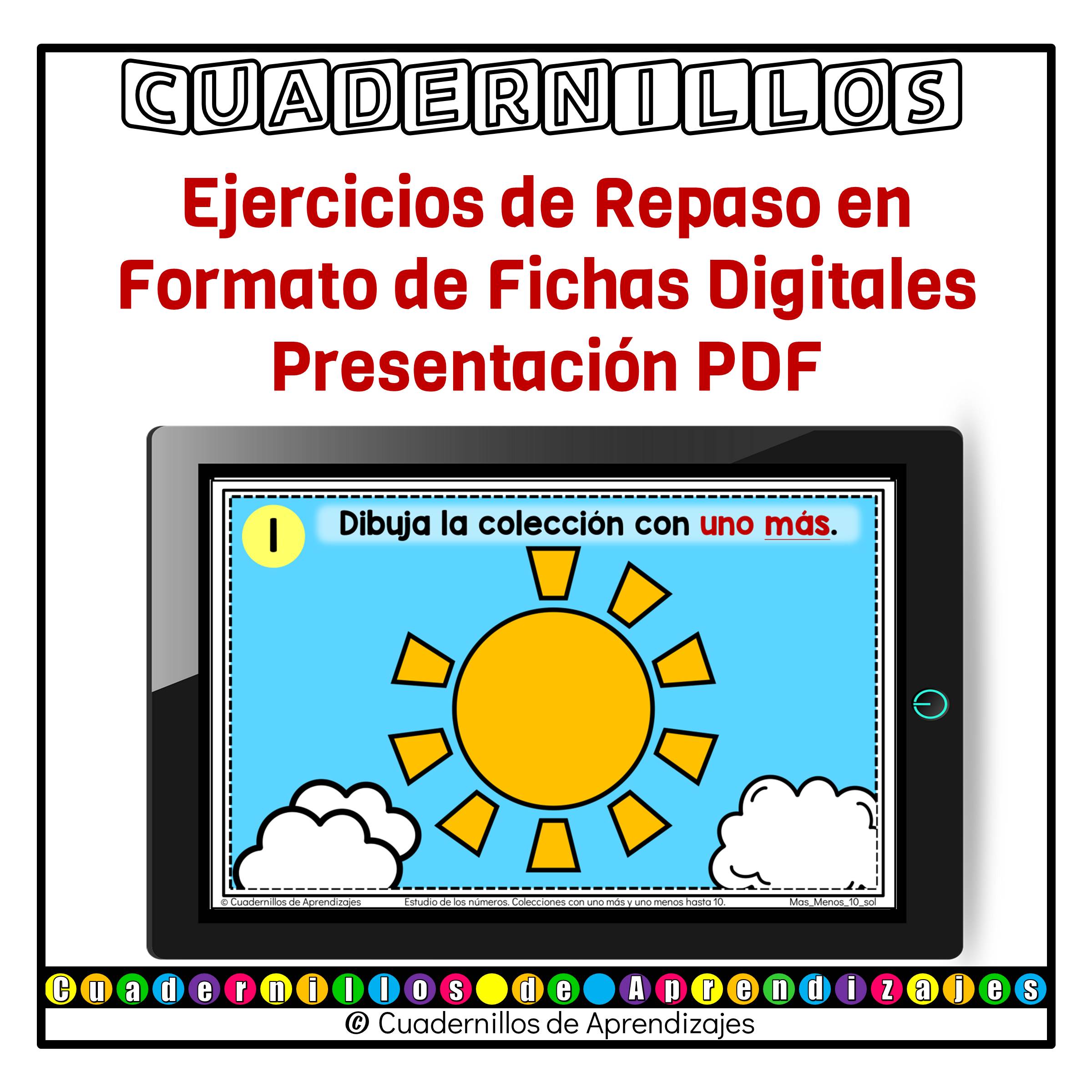 Representación de colecciones uno más menos hasta 10 Estudio de los números Matemáticas Primer grado Primaria Fichas Digitales 2 Representación de colecciones uno más menos hasta 10 Estudio de los números Matemáticas Primer grado Primaria Fichas Digitales - Image 2