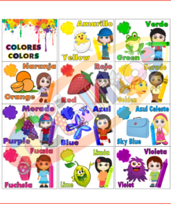 Tarjetas Colores En Español E Inglés