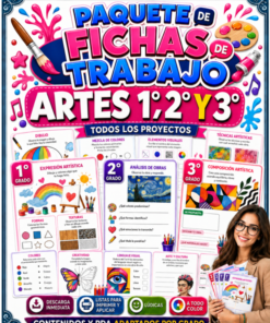 Fichas de trabajo ARTES SECUNDARIA 1°, 2° Y 3° Grado | TODOS LOS CONTENIDOS (IMPRIMIBLES)