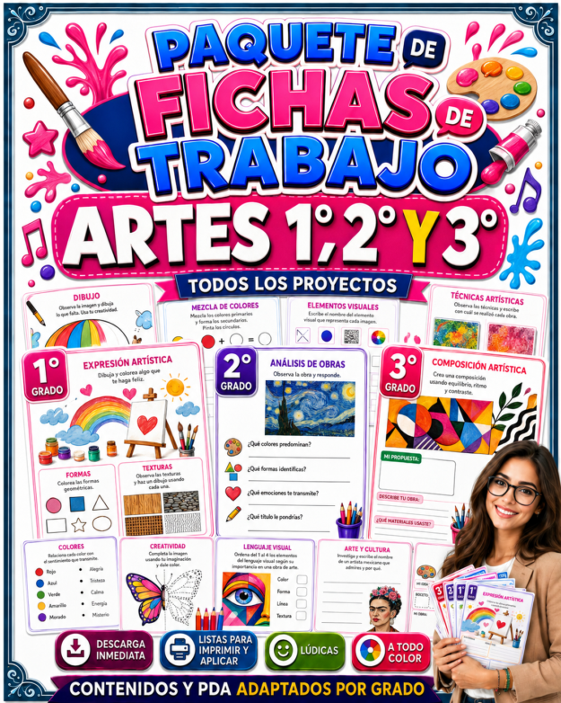 Fichas de trabajo ARTES SECUNDARIA 1°, 2° Y 3° Grado | TODOS LOS CONTENIDOS (IMPRIMIBLES) 1 Fichas de trabajo ARTES SECUNDARIA 1°, 2° Y 3° Grado | TODOS LOS CONTENIDOS (IMPRIMIBLES)