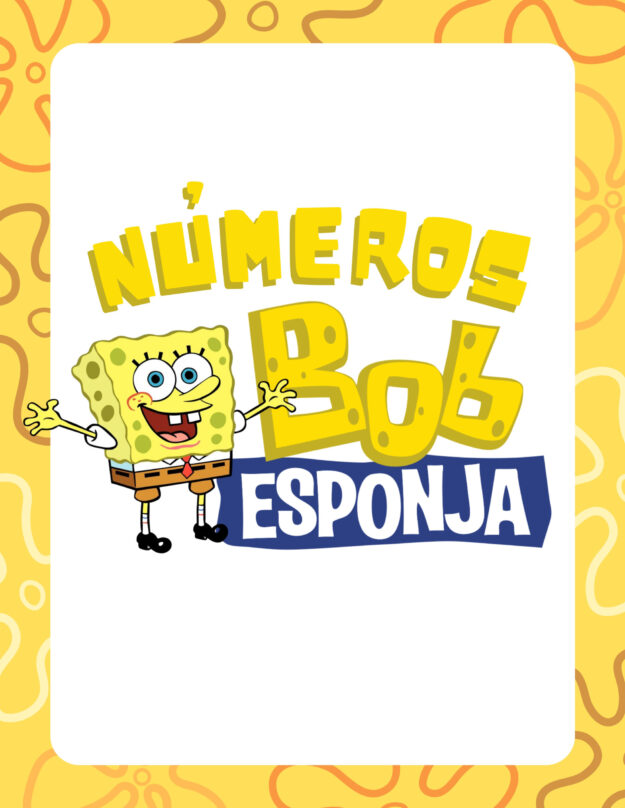Números con temática de "Bob esponja" 1 Números con temática de "Bob esponja"