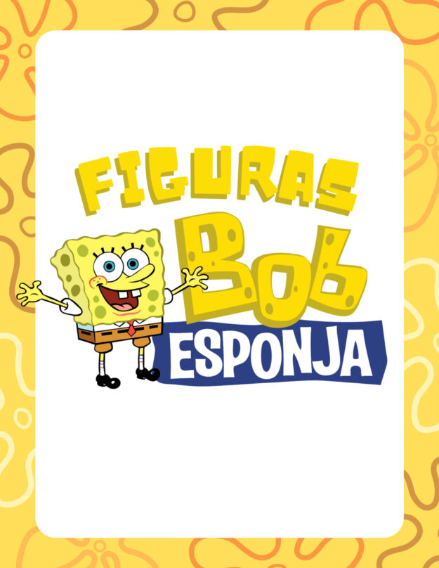 Figuras geométricas con temática de Bob esponja 1 Figuras geométricas con temática de Bob esponja