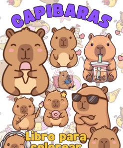 Libro de Capibara para colorear