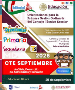 CTE DOCENTES | 1ra Sesión Consejo Técnico Escolar SEPTIEMBRE 2026 !Productos Contestados!