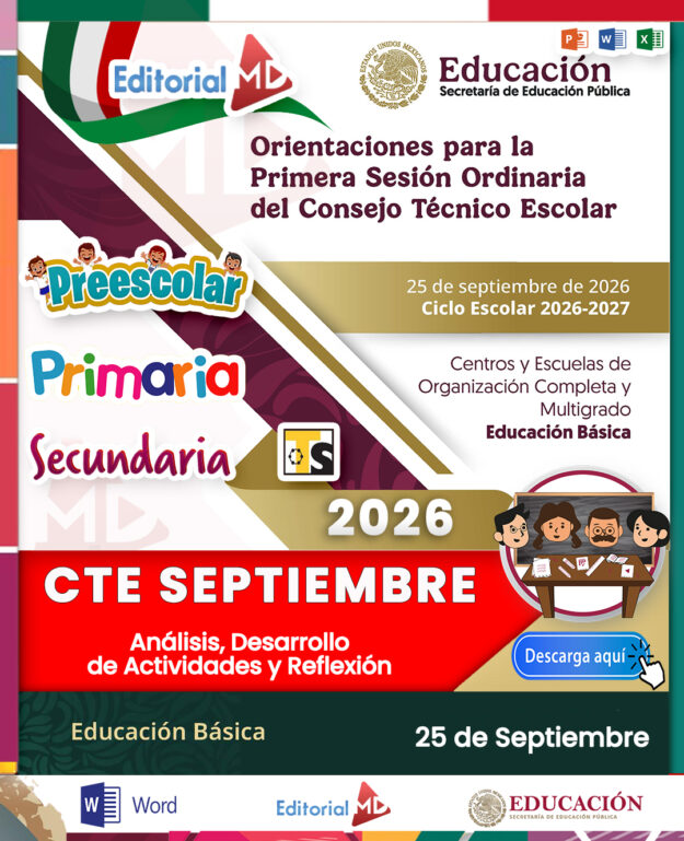 CTE DOCENTES | 1ra Sesión Consejo Técnico Escolar SEPTIEMBRE 2026 !Productos Contestados! 1 CTE DOCENTES | 1ra Sesión Consejo Técnico Escolar SEPTIEMBRE 2026 !Productos Contestados!