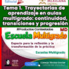 TEMA 1 CONTESTADO: Trayectorias de aprendizaje en aulas multigrado: continuidad, transiciones y progresión CTE 2026 - 2027 (MULTIGRADO)