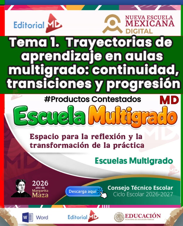 TEMA 1 CONTESTADO: Trayectorias de aprendizaje en aulas multigrado: continuidad, transiciones y progresión CTE 2026 - 2027 (MULTIGRADO) 1 TEMA 1 CONTESTADO: Trayectorias de aprendizaje en aulas multigrado: continuidad, transiciones y progresión CTE 2026 - 2027 (MULTIGRADO)