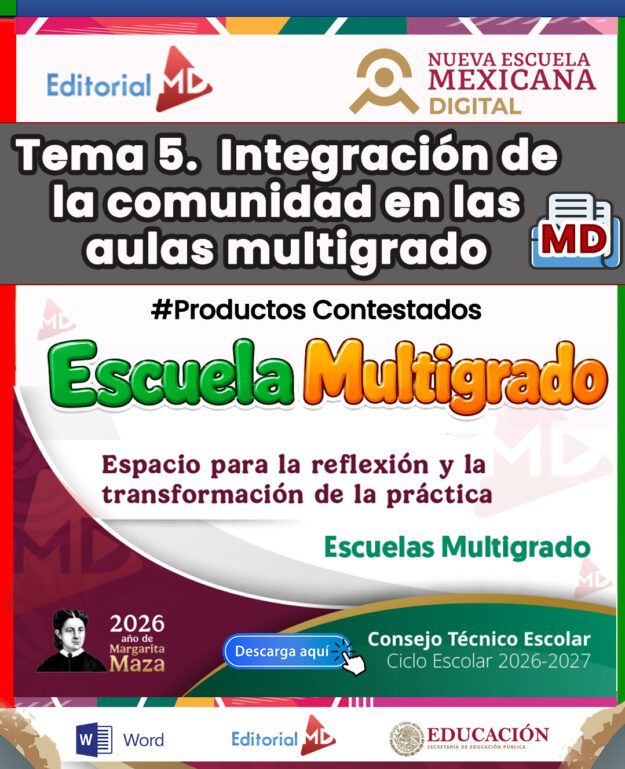 TEMA 5 CONTESTADO: Integración de la comunidad en las aulas multigrado CTE 2026 – 2027 (MULTIGRADO) 1 TEMA 5 CONTESTADO: Integración de la comunidad en las aulas multigrado CTE 2026 – 2027 (MULTIGRADO)