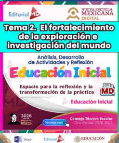 TEMA 2 CONTESTADO: El fortalecimiento de la exploración e investigación del mundo CTE 2026 - 2027 (EDUCACIÓN INICIAL)