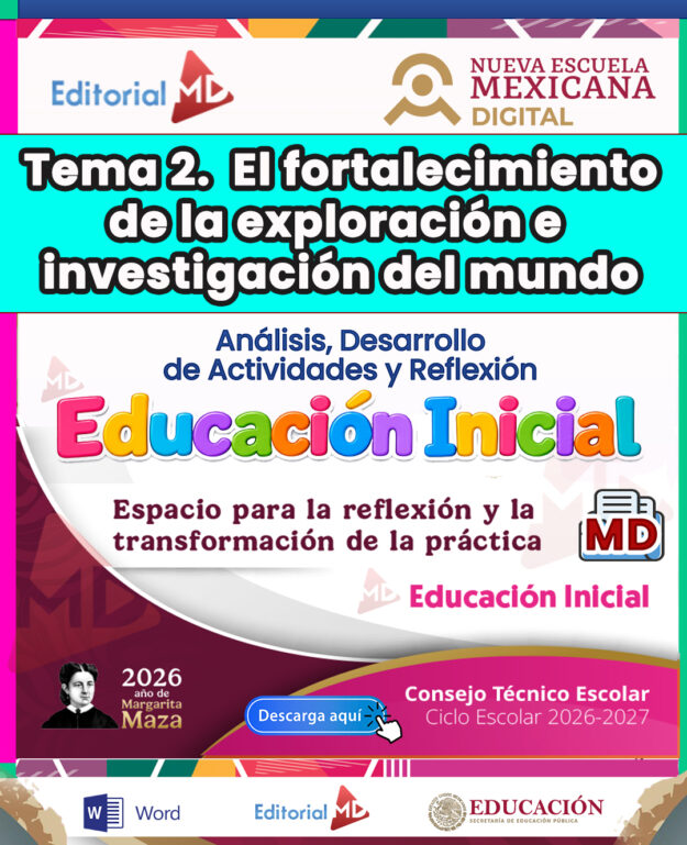 TEMA 2 CONTESTADO: El fortalecimiento de la exploración e investigación del mundo CTE 2026 - 2027 (EDUCACIÓN INICIAL) 1 TEMA 2 CONTESTADO: El fortalecimiento de la exploración e investigación del mundo CTE 2026 - 2027 (EDUCACIÓN INICIAL)