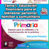 TEMA 1 CONTESTADO: Educación financiera para el bienestar personal, familiar y comunitario en el marco de la NEM CTE 2026 - 2027 (PRIMARIA)