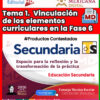 TEMA 1 CONTESTADO: Vinculación de los elementos curriculares en la Fase 6 CTE 2026 - 2027 (SECUNDARIA Y TELESECUNDARIA)