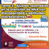 Tema 3 Contestado: Ajustes razonables en la atención de niñas, niños y adolescentes con discapacidad y aptitudes sobresalientes CTE 2026 - 2027 (Todos los Niveles)
