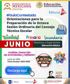 Productos Contestados CTE 8va Sesión Junio 2026 Consejo Técnico Escolar (Todos los Niveles)